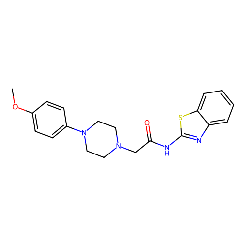 N-(1,3-benzothiazol-2-yl)-2-[4-(4-methoxyphenyl)piperazin-1-yl]acetamide structure