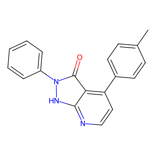 4-(4-methylphenyl)-2-phenyl-1,2-dihydro-3H-pyrazolo[3,4-b]pyridin-3-one structure