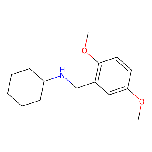 N-(2,5-dimethoxybenzyl)cyclohexanamine structure