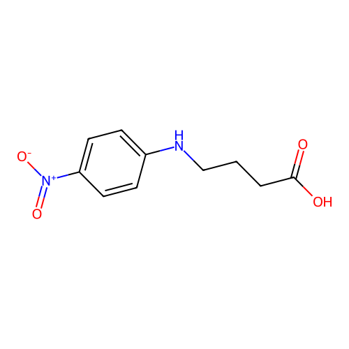 4-[(4-nitrophenyl)amino]butanoic Acid structure