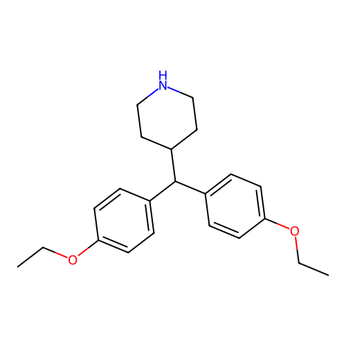4-[Bis(4-ethoxyphenyl)methyl]piperidine structure