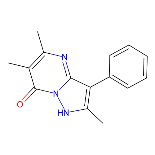 2,5,6-trimethyl-3-phenylpyrazolo[1,5-a]pyrimidin-7(4H)-one structure