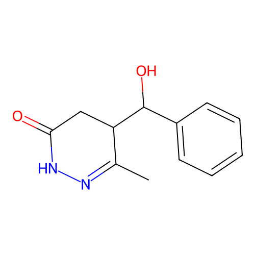 3(2H)-Pyridazinone, 4,5-dihydro-5-(hydroxyphenylmethyl)-6-methyl- structure