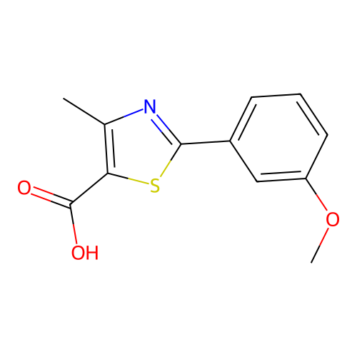 2-(3-methoxyphenyl)-4-methyl-1,3-thiazole-5-carboxylic Acid structure