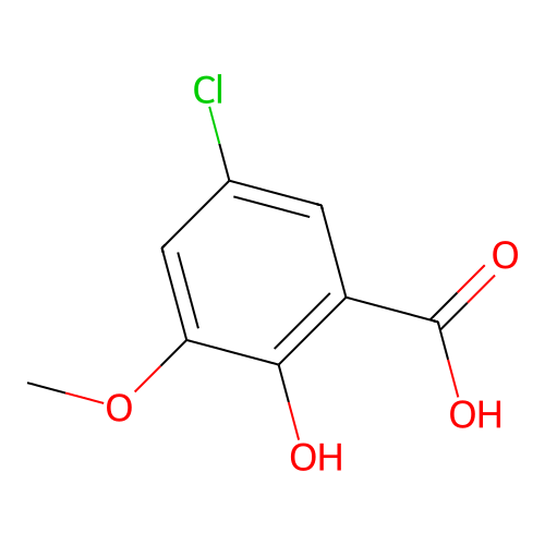 5-Chloro-2-hydroxy-3-methoxybenzoic acid structure