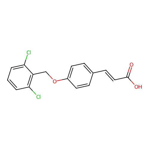 (E)-3-[4-[(2,6-dichlorophenyl)methoxy]phenyl]prop-2-enoic Acid structure
