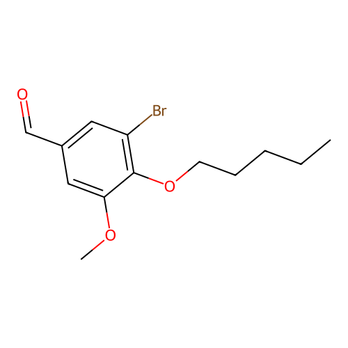 3-Bromo-5-methoxy-4-(pentyloxy)benzaldehyde structure