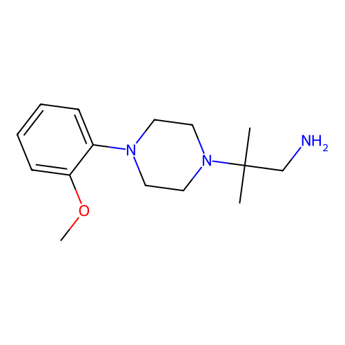 2-[4-(2-Methoxyphenyl)piperazin-1-yl]-2-methylpropan-1-amine structure