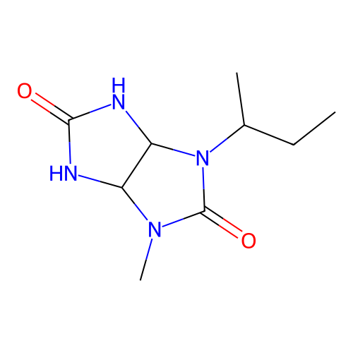 4-Butan-2-yl-6-methyl-1,3,3a,6a-tetrahydroimidazo[4,5-d]imidazole-2,5-dione structure