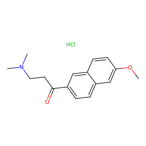 3-(Dimethylamino)-1-(6-methoxy-2-naphthyl)-1-propanone Hydrochloride structure