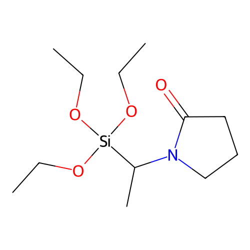 2-Pyrrolidinone, 1-(1-(triethoxysilyl)ethyl)- structure