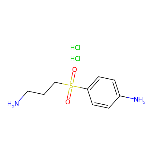 p-Aminophenyl-gamma-aminopropyl sulfone dihydrochloride structure