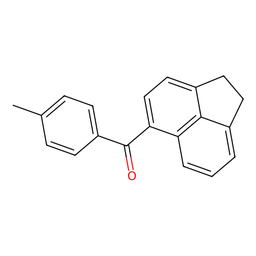 (1,2-Dihydroacenaphthylen-5-yl)(4-methylphenyl)methanone structure