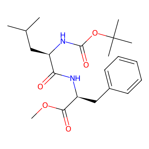 L-Phenylalanine, N-[(1,1-diMethylethoxy)carbonyl]-D-leucyl-, Methyl ester structure