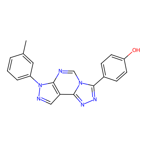 C19H14N6O structure