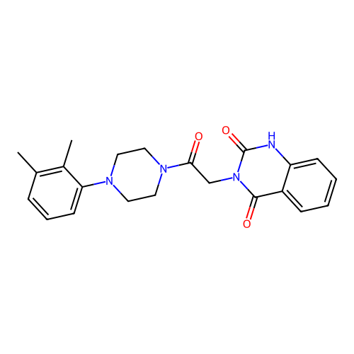 3-{2-[4-(2,3-dimethylphenyl)piperazino]-2-oxoethyl}-2,4(1H,3H)-quinazolinedione structure