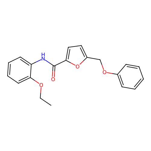 N-(2-ethoxyphenyl)-5-(phenoxymethyl)furan-2-carboxamide structure