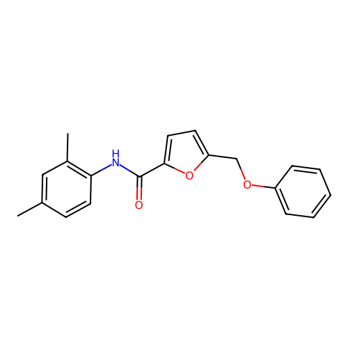 N-(2,4-dimethylphenyl)-5-(phenoxymethyl)furan-2-carboxamide structure