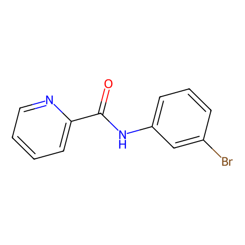 N-(3-bromophenyl)pyridine-2-carboxamide structure