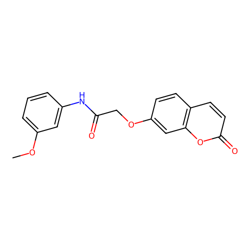 N-(3-methoxyphenyl)-2-((2-oxo-2H-chromen-7-yl)oxy)acetamide structure