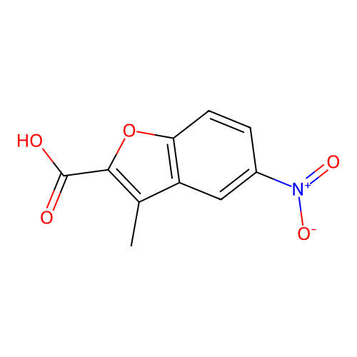 3-Methyl-5-nitro-1-benzofuran-2-carboxylic acid structure