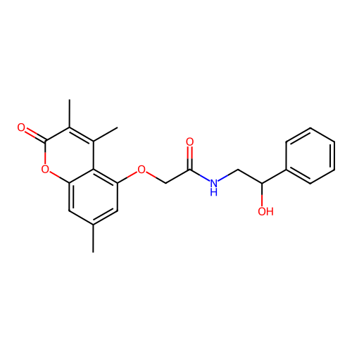 N-(2-hydroxy-2-phenylethyl)-2-((3,4,7-trimethyl-2-oxo-2H-chromen-5-yl)oxy)acetamide structure