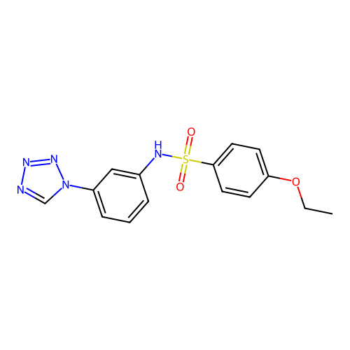 4-ethoxy-N-[3-(1H-tetrazol-1-yl)phenyl]benzenesulfonamide structure