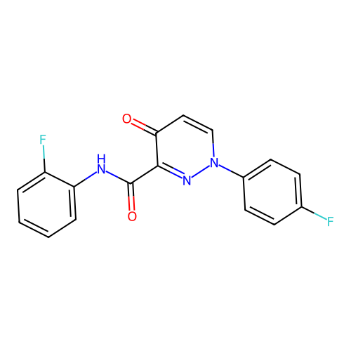 N-(2-fluorophenyl)-1-(4-fluorophenyl)-4-oxo-1,4-dihydropyridazine-3-carboxamide structure