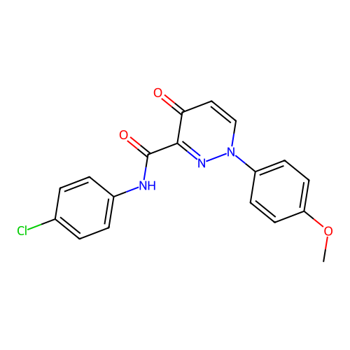 N-(4-chlorophenyl)-1-(4-methoxyphenyl)-4-oxo-1,4-dihydropyridazine-3-carboxamide structure
