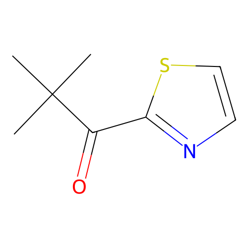 1-Propanone, 2,2-dimethyl-1-(2-thiazolyl)- structure