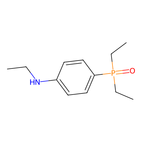 Benzenamine, 4-(diethylphosphinyl)-N-ethyl- structure