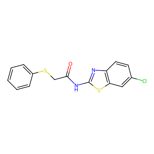 N-(6-chlorobenzo[d]thiazol-2-yl)-2-(phenylthio)acetamide structure
