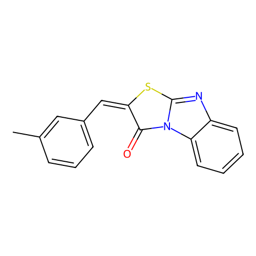 Thiazolo(3,2-a)benzimidazol-3(2H)-one, 2-((3-methylphenyl)methylene)- structure