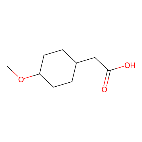 4-Methoxycyclohexaneacetic acid structure