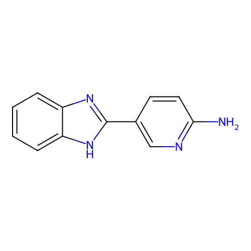 5-(1H-benzimidazol-2-yl)pyridin-2-amine structure