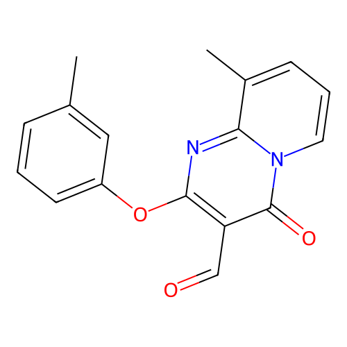 9-methyl-4-oxo-2-(m-tolyloxy)-4H-pyrido[1,2-a]pyrimidine-3-carbaldehyde structure