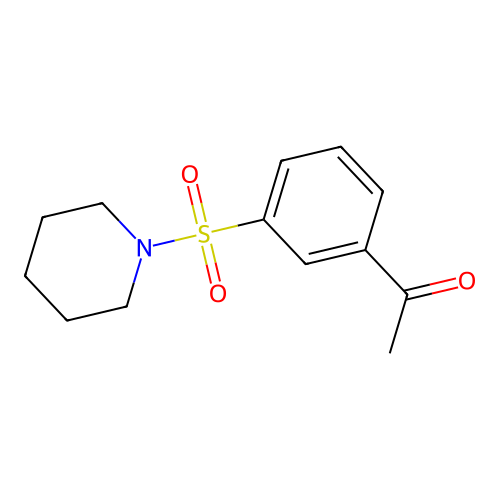 1-Acetyl-3-(piperidylsulfonyl)benzene structure