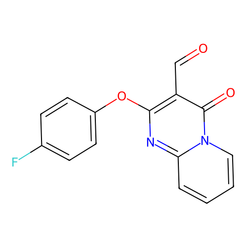 2-(4-Fluorophenoxy)-4-oxopyrido[1,2-a]pyrimidine-3-carbaldehyde structure