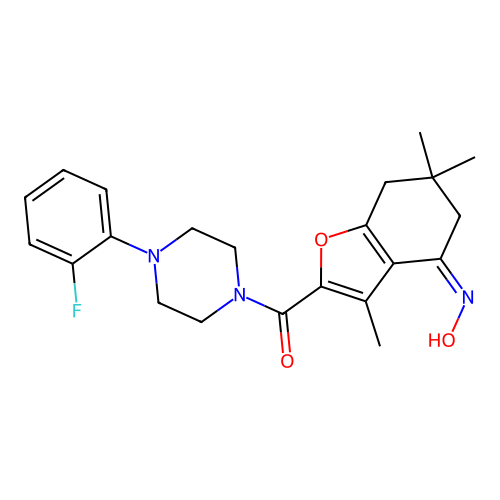 C22H26FN3O3 structure