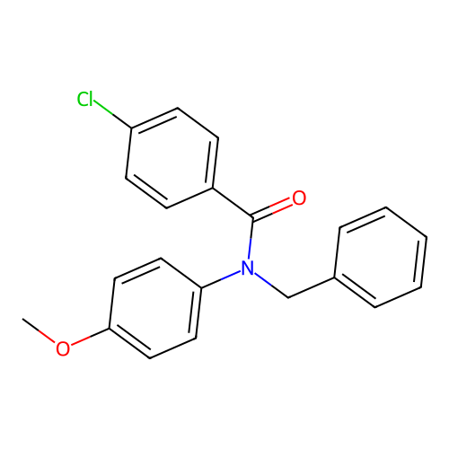 N-benzyl-4-chloro-N-(4-methoxyphenyl)benzamide structure