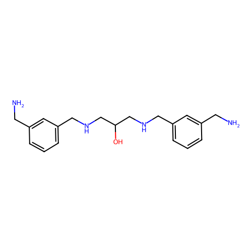 1,3-Bis(((3-(aminomethyl)phenyl)methyl)amino)propan-2-ol structure
