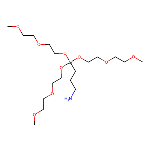 3-Aminopropyltris(methoxyethoxyethoxy)silane structure