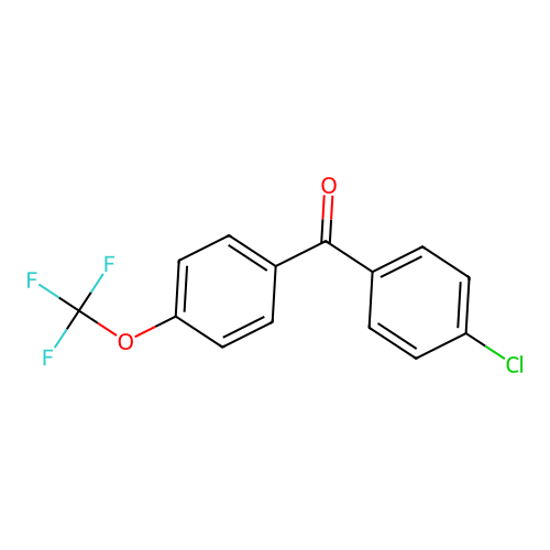(4-Chlorophenyl)(4-(trifluoromethoxy)phenyl)methanone structure