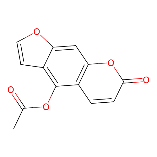 7H-Furo[3,2-g][1]benzopyran-7-one, 4-(acetyloxy)- structure
