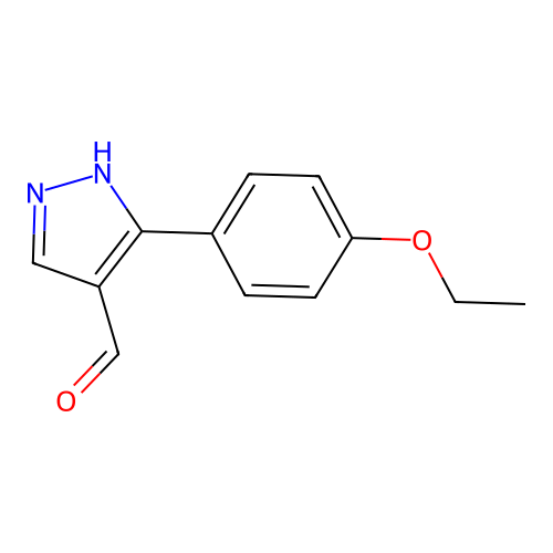 3-(4-Ethoxyphenyl)-1H-pyrazole-4-carboxaldehyde structure