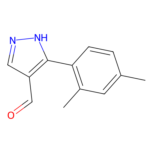 3-(2,4-dimethylphenyl)-1H-pyrazole-4-carbaldehyde structure