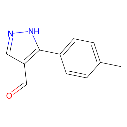 3-(4-Methylphenyl)-1H-pyrazole-4-carboxaldehyde structure