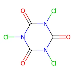 1,3,5-三氯-1,3,5-三嗪-2,4,6-三酮 structure