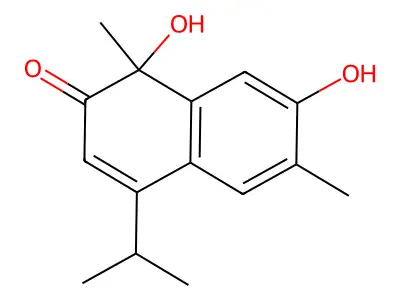 (1R)-1,7-Dihydroxy-1,6-dimethyl-4-(1-methylethyl)-2(1H)-naphthalenone structure