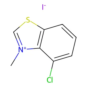 Benzothiazolium, 4-chloro-3-methyl-, iodide structure